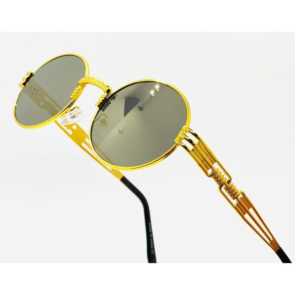 Fashion Sunglasses Vintage Gold Mirror Lens Sun Glasses OUtdoor Festival‎ Style
